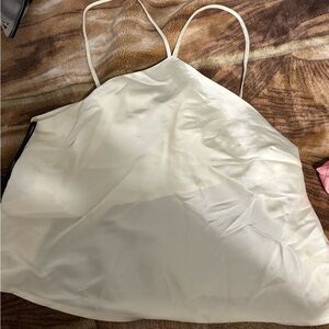 Forever 21 Cream Satin Top